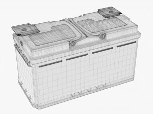 Bateria de carro 03 Modelo 3D