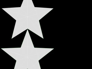 Christmas Gold Star 02 3D Model