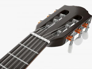 Classic Acoustic Guitar 01 3D Model