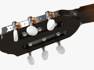 Classic Acoustic Guitar 01 3D Model