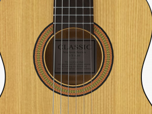 Classic Acoustic Guitar 01 3D Модель