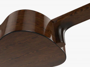 Classic Acoustic Guitar 01 3D Model