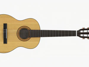 Classic Acoustic Guitar 01 3D Model