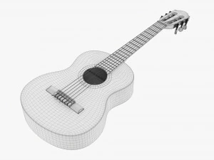Classic Acoustic Guitar 01 3D Model