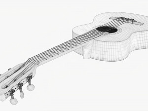 Classic Acoustic Guitar 01 3D Модель
