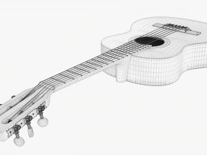 Classic Acoustic Guitar 01 3D Model
