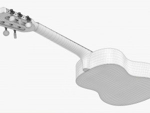 Classic Acoustic Guitar 01 3D Модель