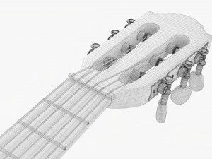 Classic Acoustic Guitar 01 3D Модель