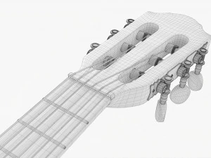 Classic Acoustic Guitar 01 3D Model