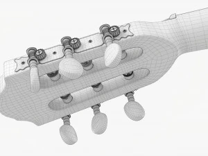 Classic Acoustic Guitar 01 3D Model