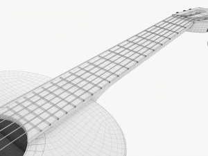Classic Acoustic Guitar 01 3D Model
