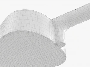 Classic Acoustic Guitar 01 3D Model