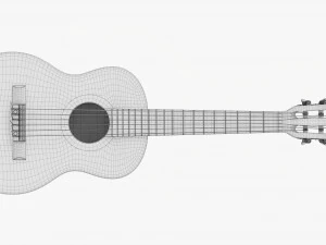 Classic Acoustic Guitar 01 3D Model