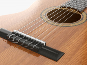 Classic Acoustic Guitar 02 3D Model