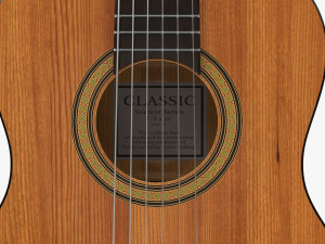 Classic Acoustic Guitar 02 3D Model