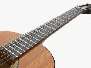 Classic Acoustic Guitar 02 3D Model