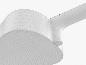 Classic Acoustic Guitar 02 3D Model