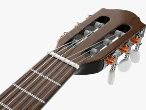 Classic Acoustic Guitar 03 3D Model