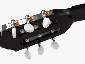 Classic Acoustic Guitar 03 3D Model