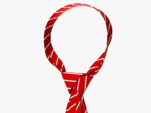 Classic Necktie 01 Red 3D Model