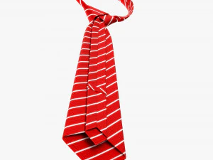 Classic Necktie 01 Red 3D Model