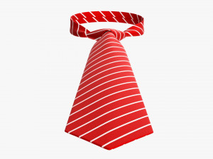 Classic Necktie 01 Red 3D Модель