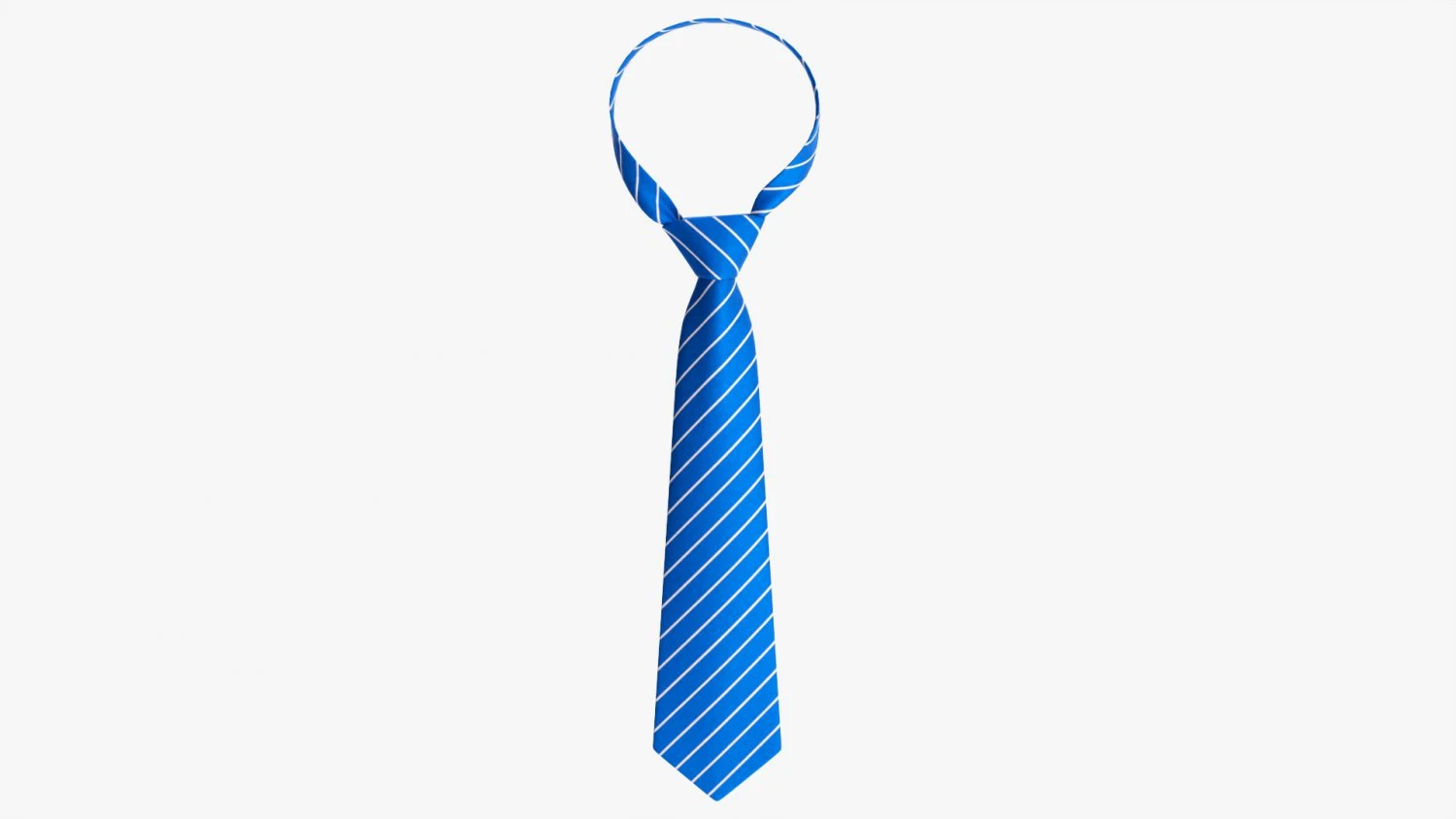 Classic Necktie 02 Blue 3D Model .c4d .max .obj .3ds .fbx .stl .blend 