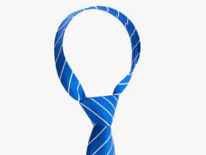 Classic Necktie 02 Blue 3D Model