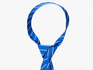 Classic Necktie 02 Blue 3D Model