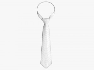 Classic Necktie 02 Blue 3D 모델