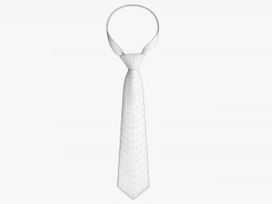 Classic Necktie 02 Blue 3D Model
