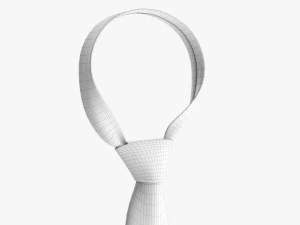 Classic Necktie 02 Blue 3D Model