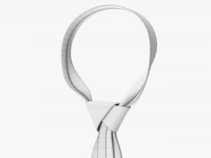 Classic Necktie 02 Blue 3D Model