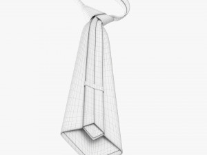 Classic Necktie 02 Blue 3D 모델