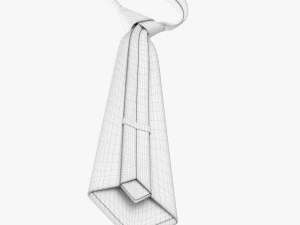 Classic Necktie 02 Blue 3D Model