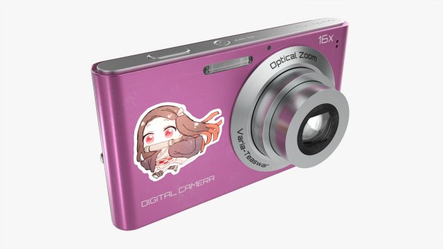 Compact Digital Camera 02 Modelo 3D .c4d .max .obj .3ds .fbx .stl .blend 