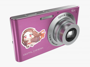 Compact Digital Camera 02 3D Model