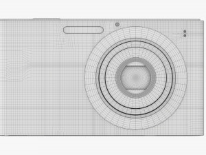 Compact Digital Camera 03 3D-Modell