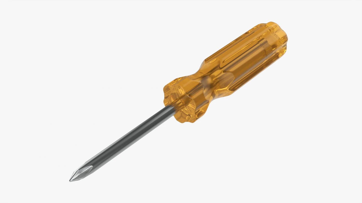 Cross Head Screwdriver 01 3D Model .c4d .max .obj .3ds .fbx .stl .blend 