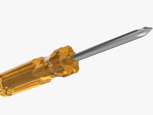 Cross Head Screwdriver 01 3D Model