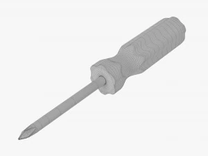 Cross Head Screwdriver 01 3D Model