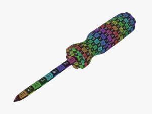 Cross Head Screwdriver 01 3D Model