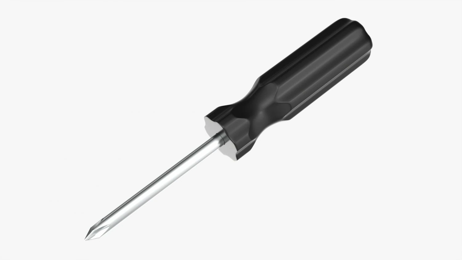 Cross Head Screwdriver 02 3D Model .c4d .max .obj .3ds .fbx .stl .blend