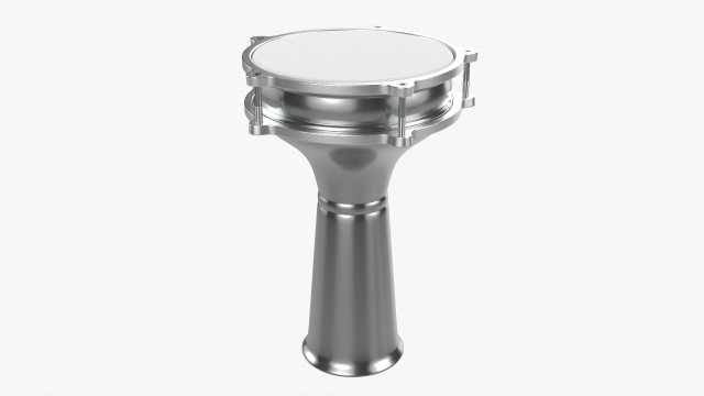 Darabuka Percussion Instrument 3D Model .c4d .max .obj .3ds .fbx .stl .blend 