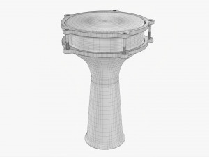 Darabuka Percussion Instrument 3D Model