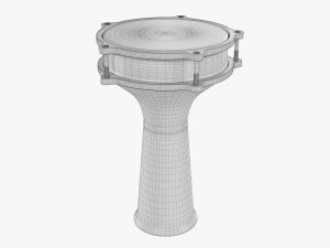 Strumento a percussione Darabuka Modello 3D