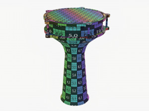 Darabuka Percussion Instrument 3D Model