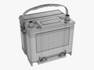 Delphi Maxstart Agm Car Battery 3D-Modell