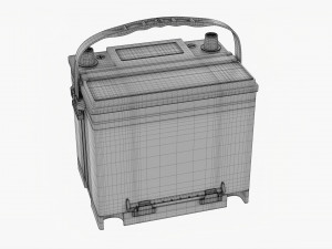 Delphi Maxstart Agm Car Battery 3D-Modell