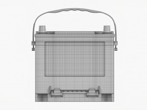 Delphi Maxstart Agm Car Battery 3D-Modell